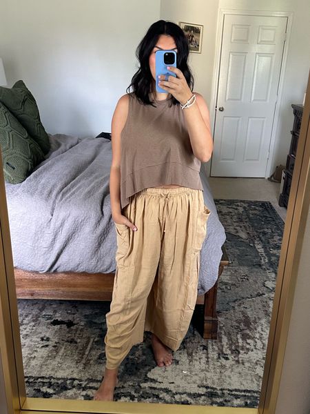Free people outfit 

Tank in medium and medium in pants 

Casual outfit
Free people under $50
Neutral outfit 
Postpartum outfit 

#LTKSeasonal #LTKunder50 #LTKunder100
