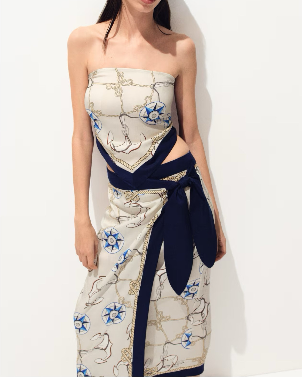 Bandana scarf crop top and wrap skirt matching set 

#LTKSeasonal