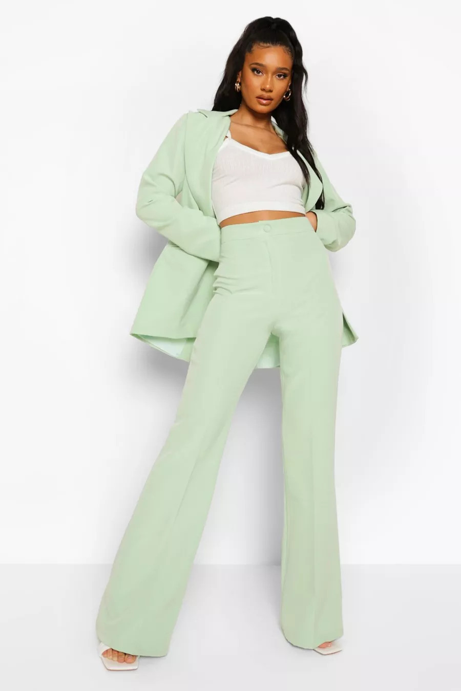 Tailored Wide Leg Trousers | Boohoo.com (NO)