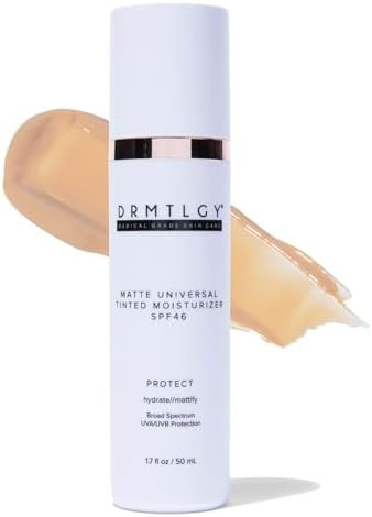DRMTLGY Matte Tinted Moisturizer SPF 46 – Anti-Aging Face Sunscreen & Lightweight Makeup with B... | Amazon (US)