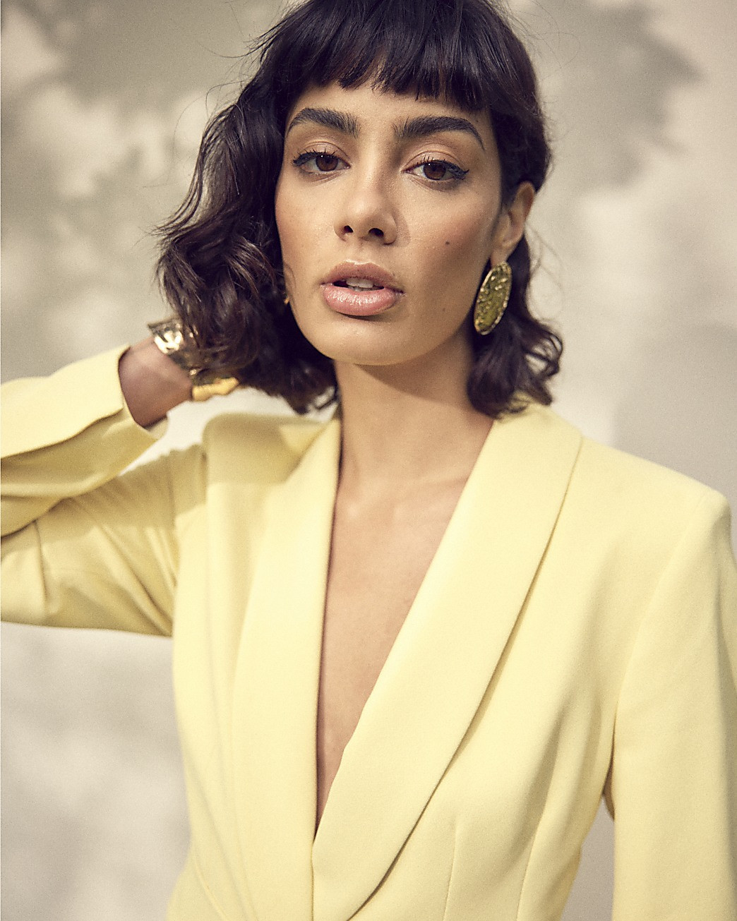 Yellow Belted Blazer | River Island (UK & IE)