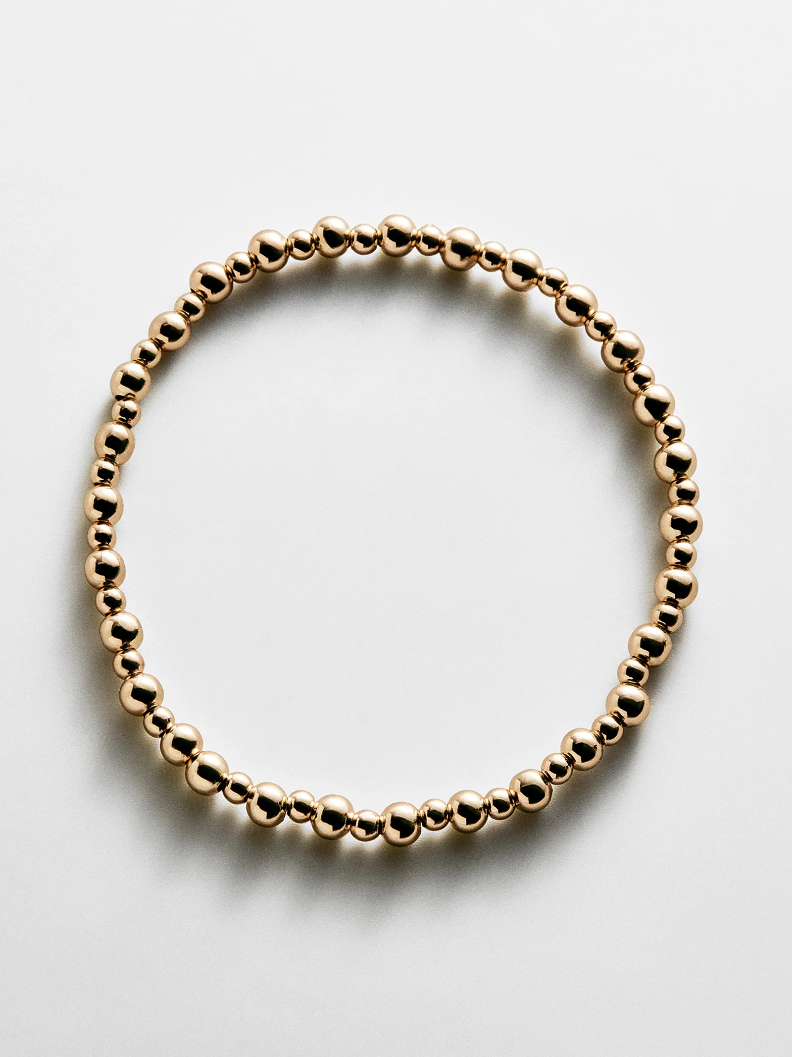 Chelsea Pisa Bracelet - 3MM/4MM Alternating Gold Pisa | BaubleBar