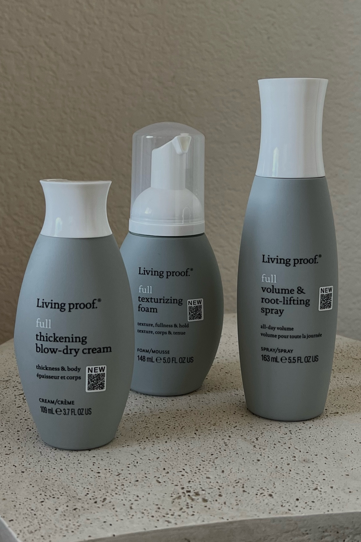  thickening/texturizing products by @livingproof