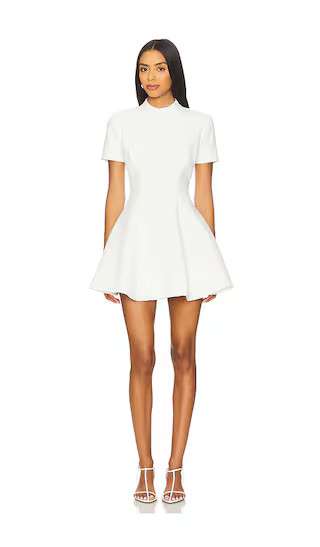 Zephyra Collar Mini Dress in Orchid White | Revolve Clothing (Global)