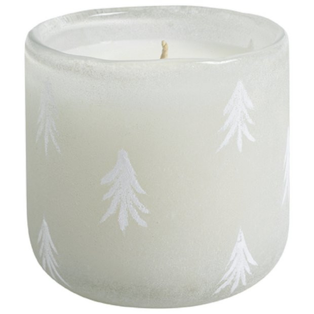 Habitat Small Frosted Scented Candle - Fir Balsam220/1986 | argos.co.uk