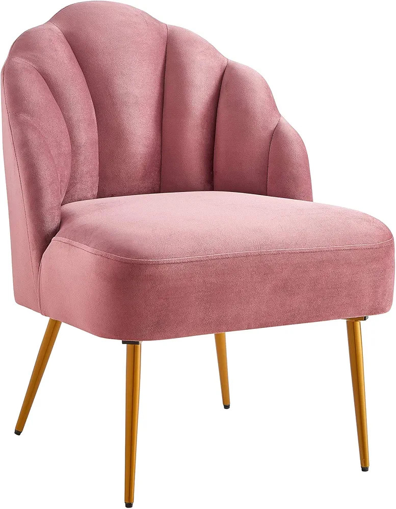 Ball & Cast Accent Chair, 26D x 23.5W x 32.25H in, Rose | Amazon (US)