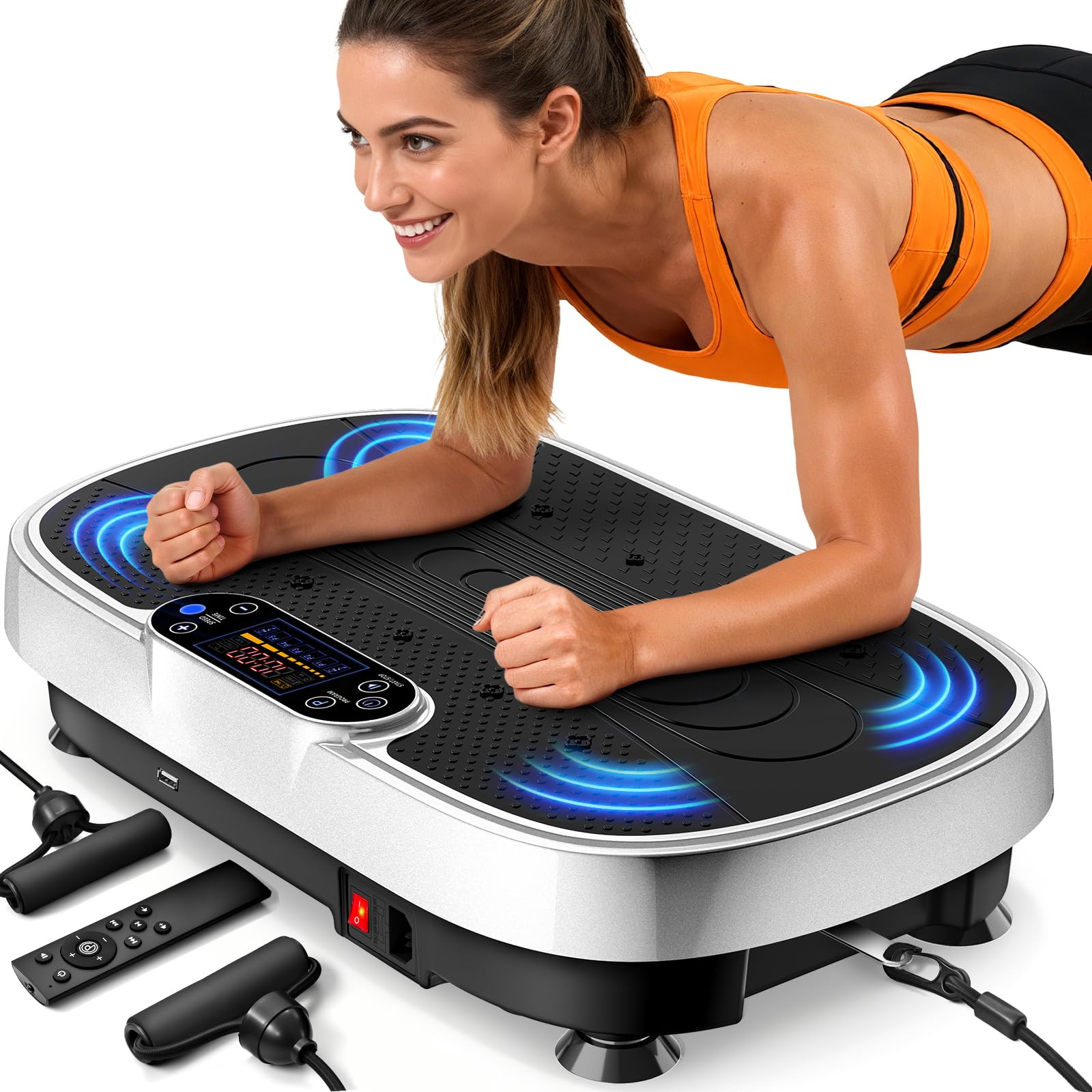 Vibration Plate Exercise Machine for Weight Loss and Lymphatic Drainage - 330lbs Capacity Vibrati... | Amazon (US)