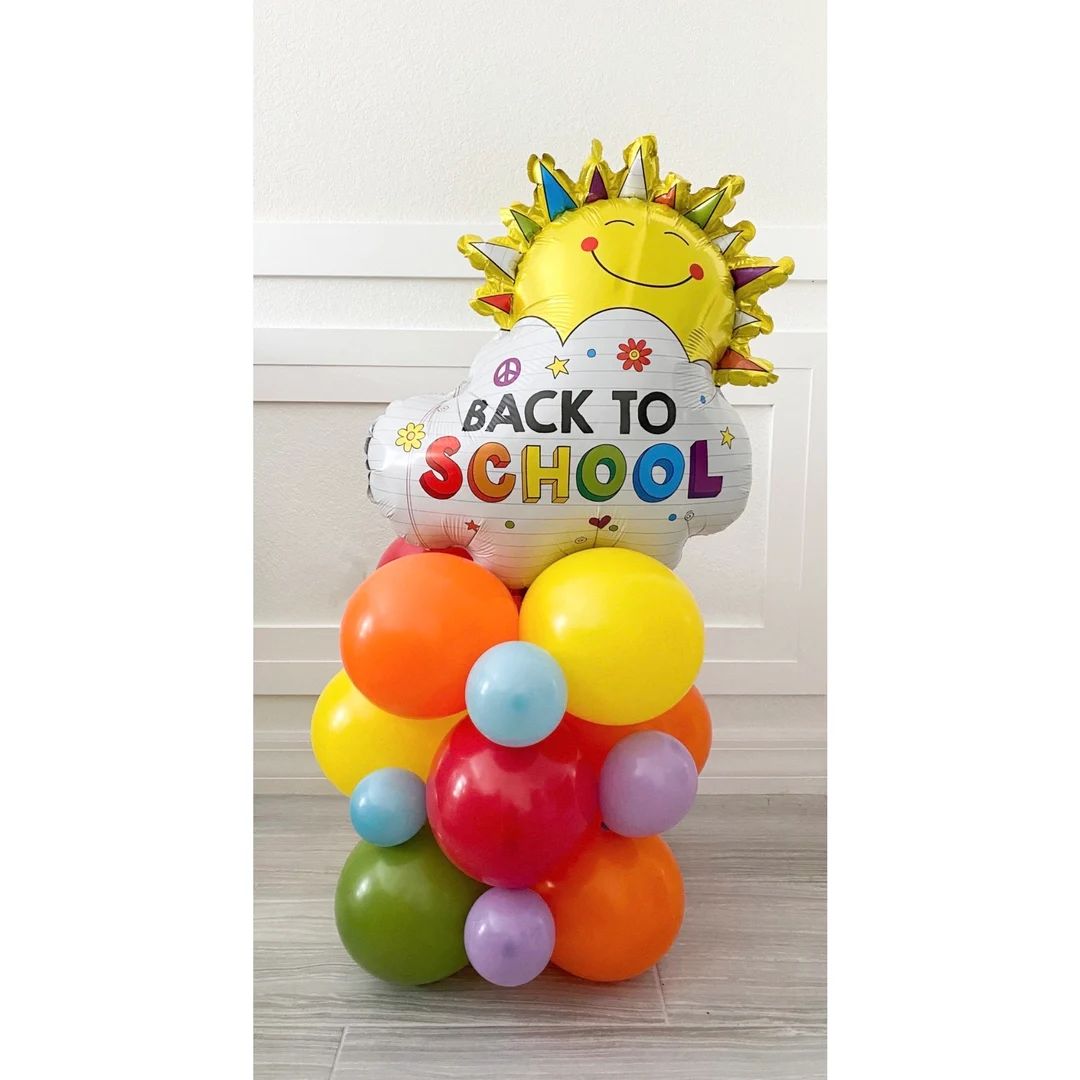 Back to School Balloon Tower Kit Back to School Balloon Column - Etsy | Etsy (US)