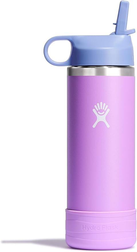 HYDRO FLASK Kids Water Bottle Jr. Stainless Steel Insulated With Straw Cap for Water, Milk, Juice... | Amazon (US)