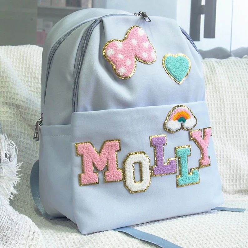 Personalized Custom Nylon Small Backpack for Preschool Girl - Etsy | Etsy (US)