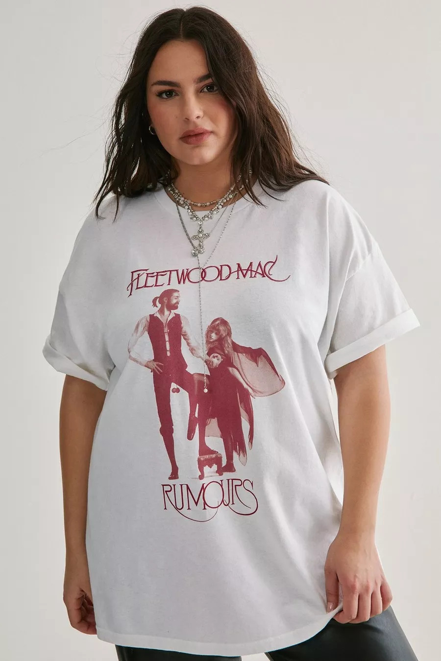 Plus Fleetwood Mac Rumors Oversize Band T-Shirt | Nasty Gal US