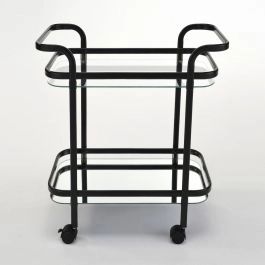 Tess 2-Tier Black Trolley | Linen Chest