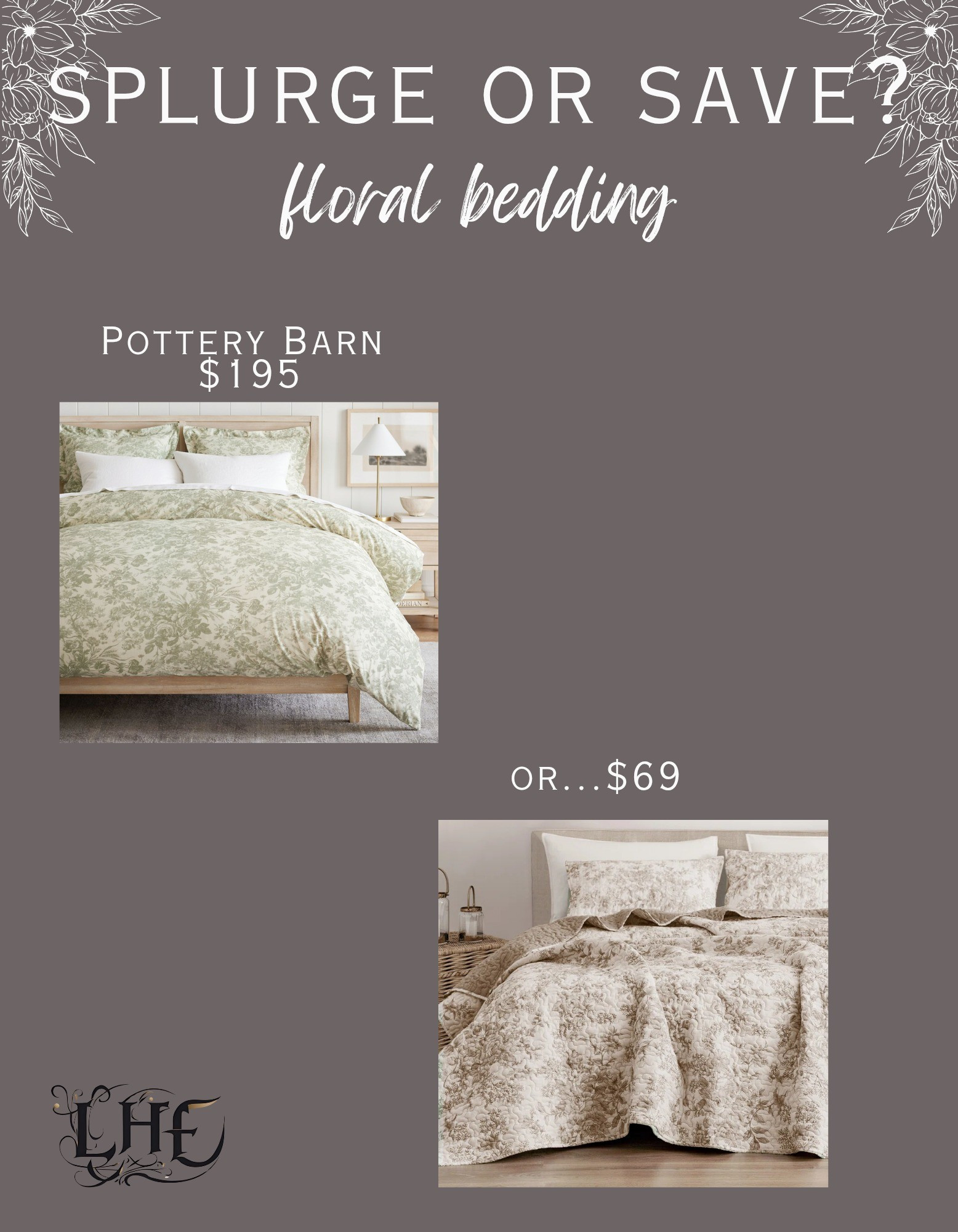 I just bought this bedding look for less. It is totally giving me Pottery Barn vibes! Shop by clicking the thumbnail below 👇... Pottery Barn, Pottery Barn bedding, floral bedding, spring bedding, bedding, designer looks for less, designer inspired, splurge or save, save vs splurge, master bedroom bedding, guest bedroom, guest bedroom bedding, quilt, king size bedding

#LTKHome #LTKSeasonal #LTKSaleAlert