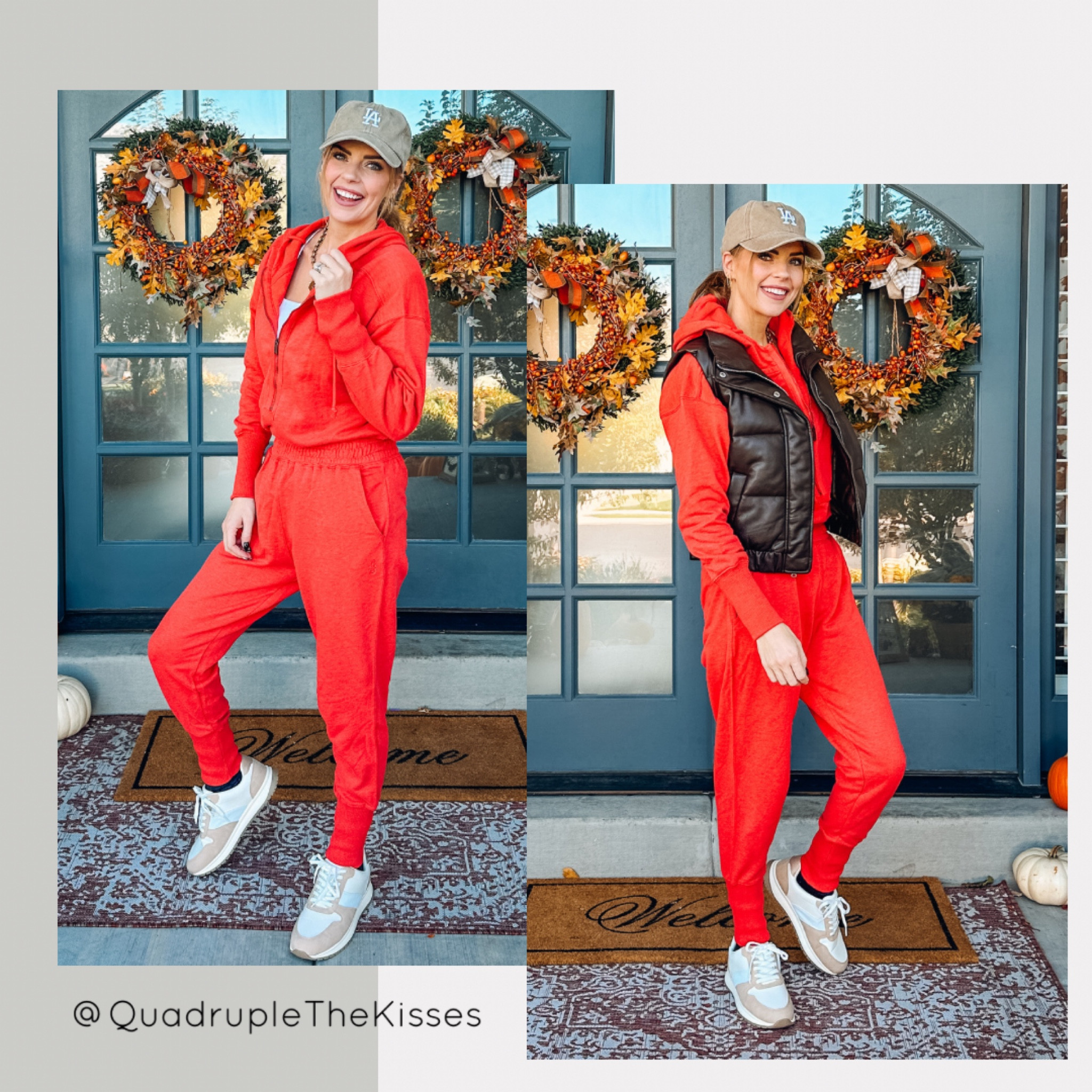 The Free People jumper is so cozy! I love how warm it is and easy to wear. You can lounge in it or dress it up! It comes in 6 colors right now! I’m wearing Red Heather

Sizing
Jumper- true to size wearing a small
Best- true to size wearing a small
Shoes- Walmart win again! TTS 
Found the hat for you! 