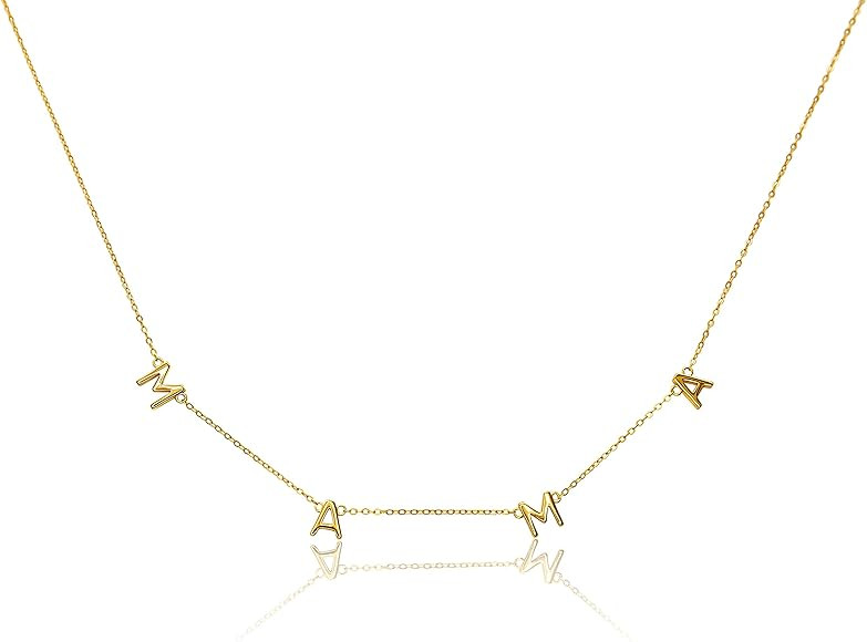 Benevolence LA Womens, Mama Necklace Dainty Necklace, 14k Gold Dipped Necklaces, Gifts for Mom | ... | Amazon (US)
