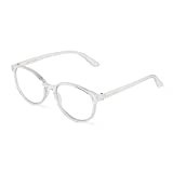 Betsey Johnson Unknown womens Astra Blue Light Glasses Reading Glasses, Crystal Clear, 40mm US | Amazon (US)