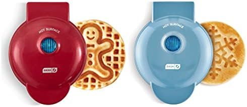 Dash DMW002HL Mini Maker (2 Pack) for Individual Waffles Hash Browns, Keto Chaffles with Easy to Cle | Amazon (US)