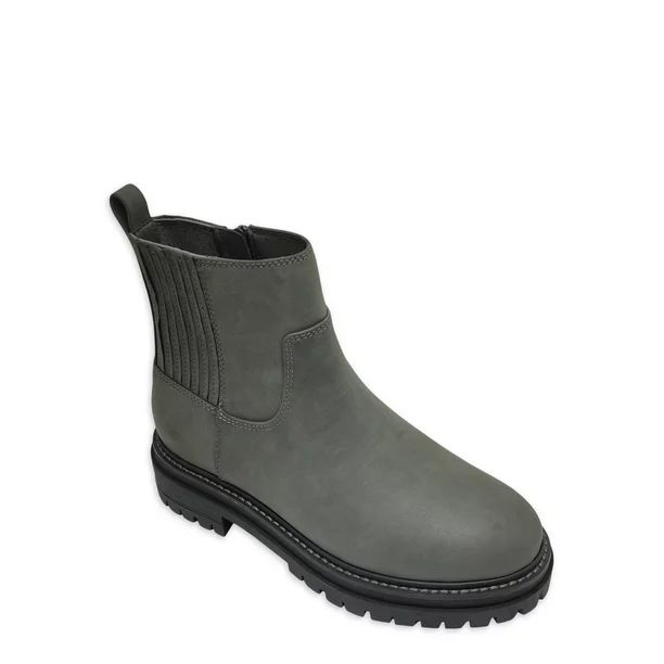 Time and Tru Women's Lug Chelsea Boots, Wide Width Available - Walmart.com | Walmart (US)