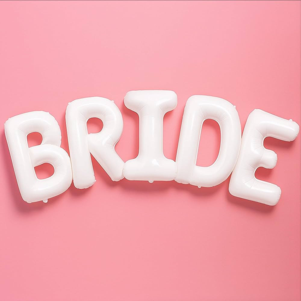 KatchOn, Giant Bride Balloons White - 40 Inch | Bachelorette Party Decorations | White Bride Ball... | Amazon (US)