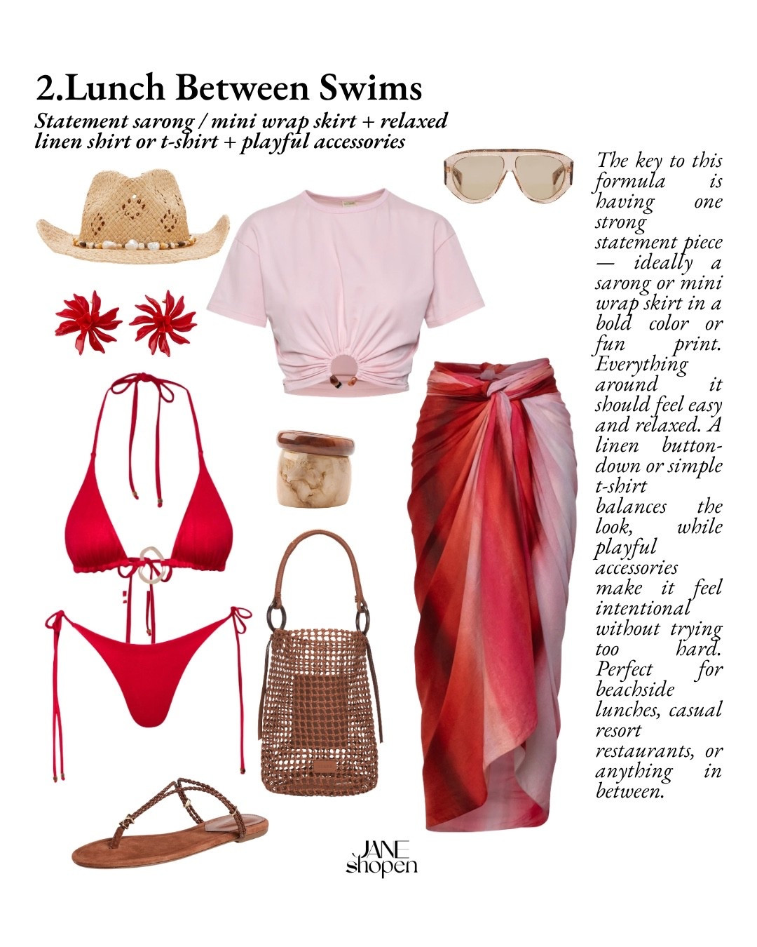 Chic Swim Outfit Formula for Lunch Between Swims

#LTKootd #LTKSeasonal