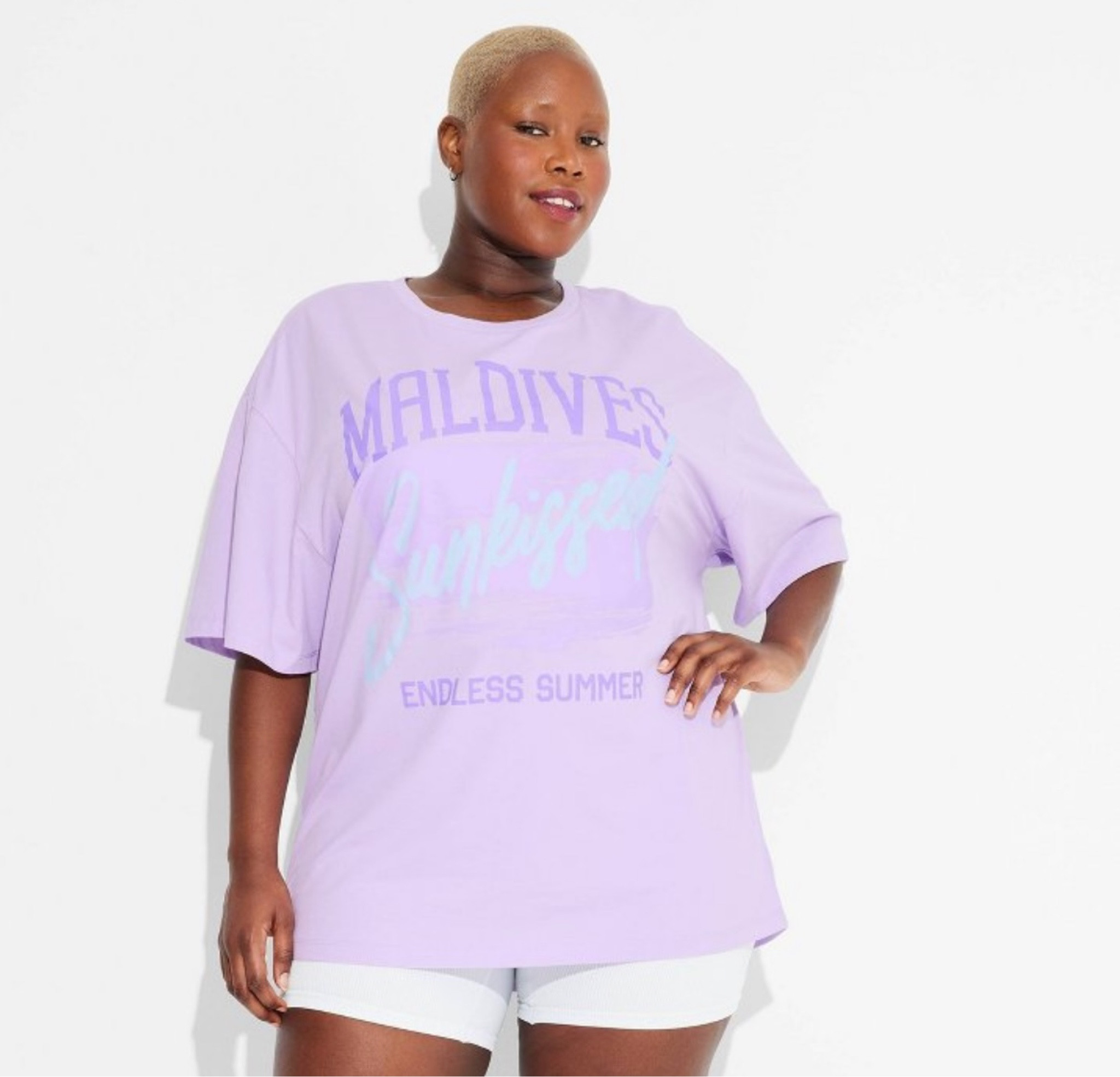 adorable lilac oversized tee 

#LTKPlusSize #LTKStyleTip #LTKFindsUnder50