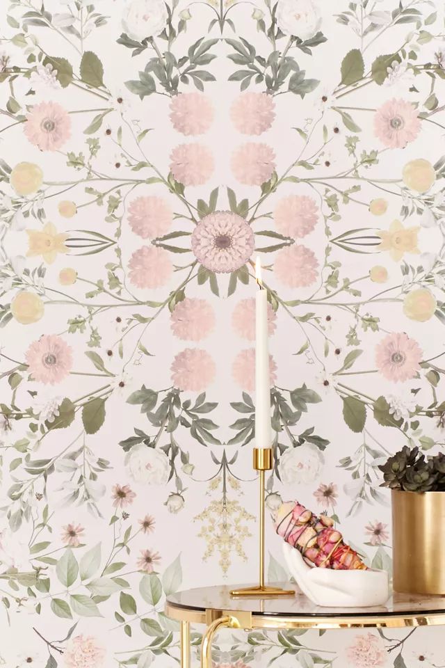 Daniella Floral Removable Wallpaper | Urban Outfitters (US and RoW)