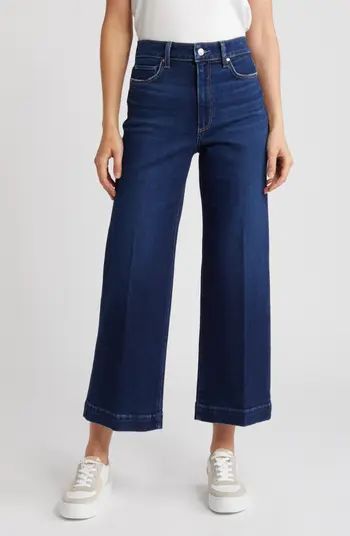 PAIGE Anessa High Waist Ankle Wide Leg Jeans | Nordstrom | Nordstrom