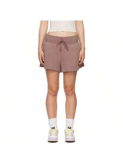 Purple High-Waisted Shorts | SHEIN