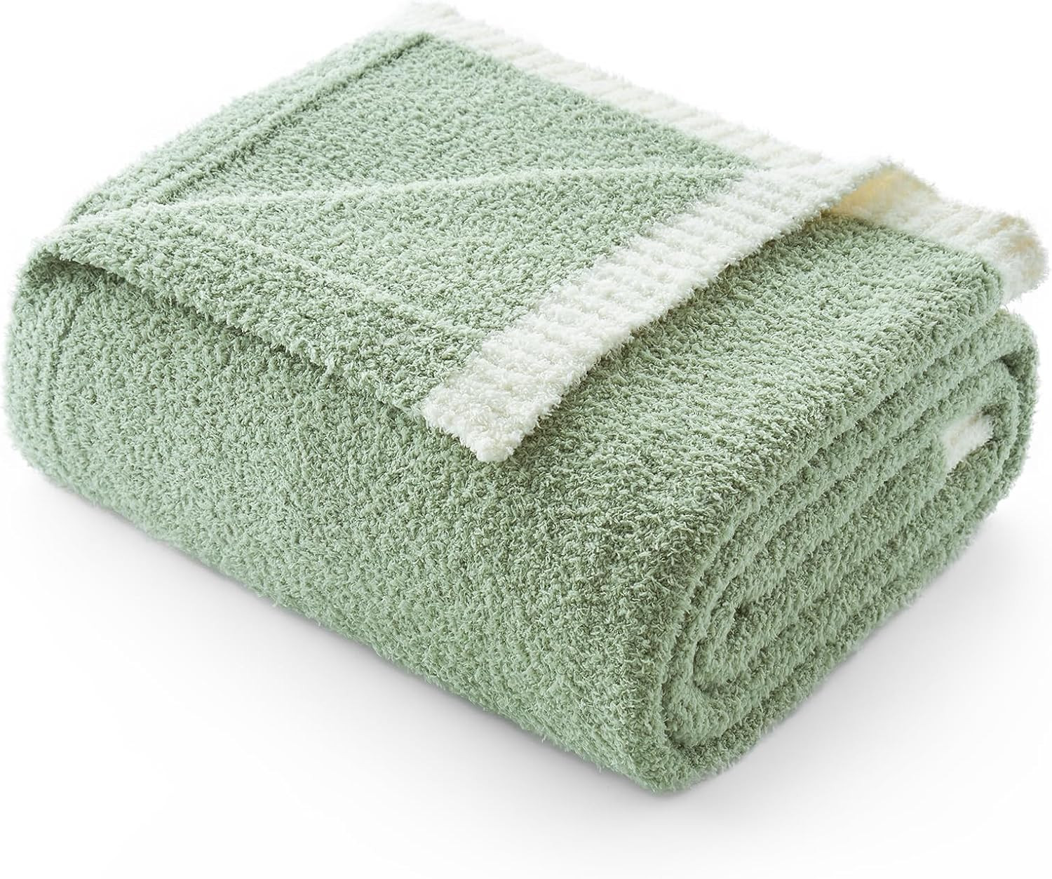 Snuggle Sac Ultra Soft Throw Blanket for Couch Bed Sofa 50x60 inches, Reversible Sage Green Blank... | Amazon (US)