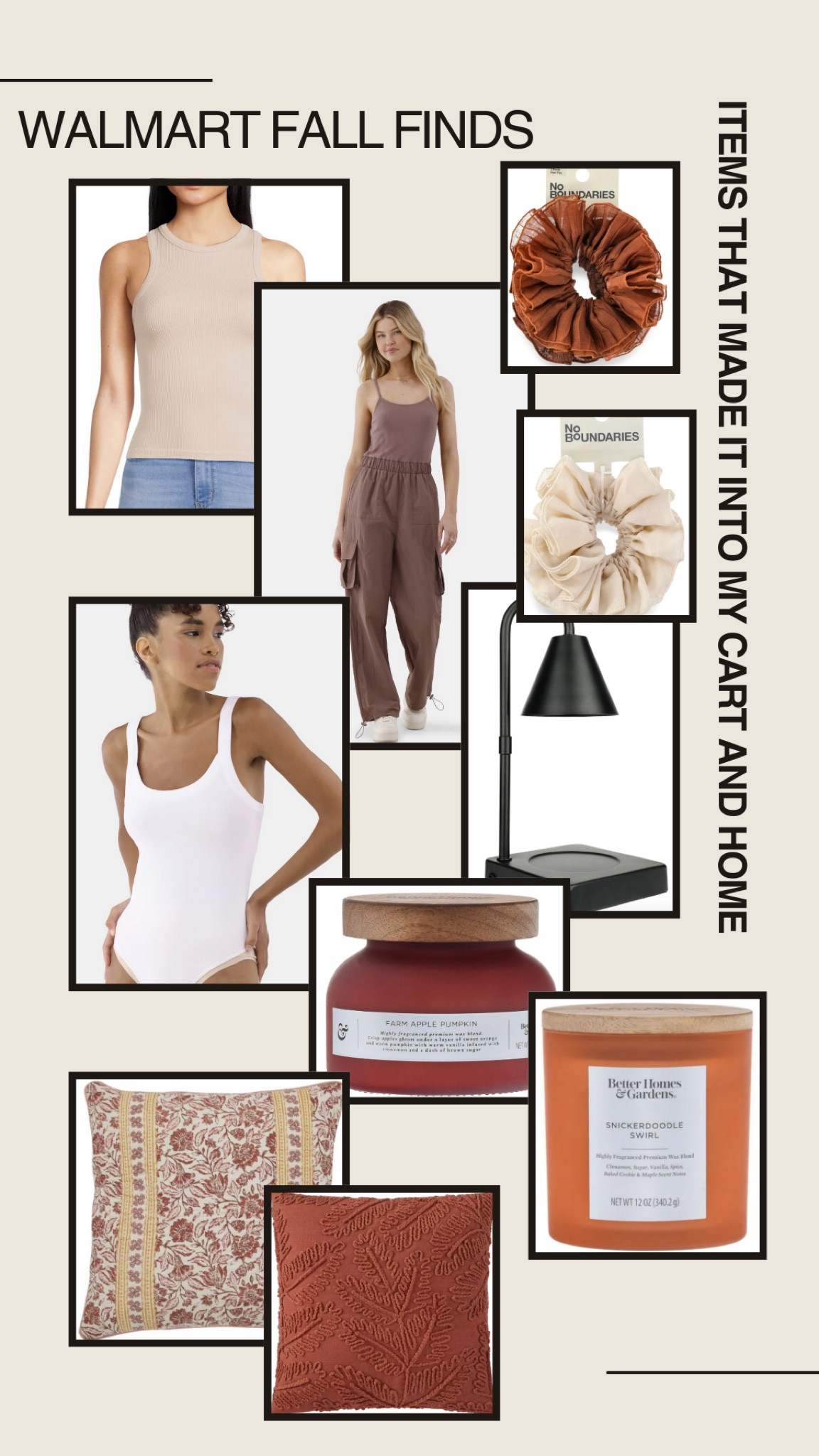These fall @Walmart finds made their way into my cart and home with me! If I had to pick a favorite it would be the cargo jumpsuit. 

#walmartfinds #fallhomedecor #fallfashion



#LTKBeauty #LTKSeasonal #LTKHome