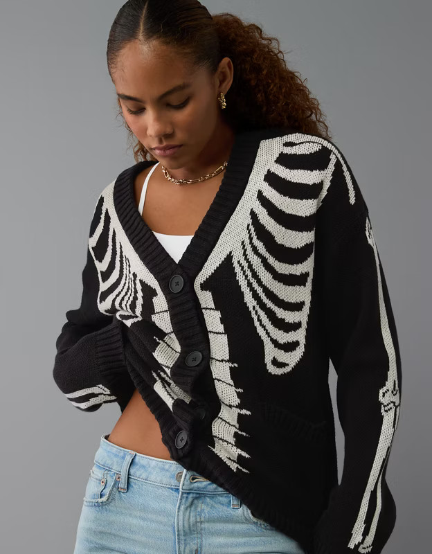 AE Skeleton Cardigan | American Eagle Outfitters (US & CA)