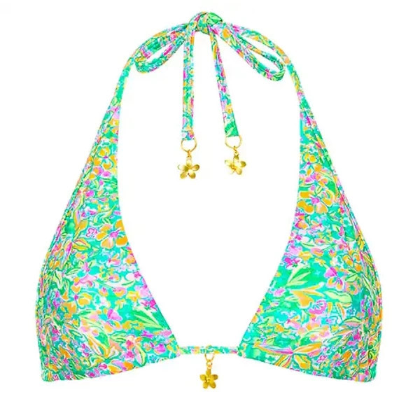 Women's Kulani Kinis Bind Tie Halter Swim Bikini Top Juniors Small Spring Fling | Scheels