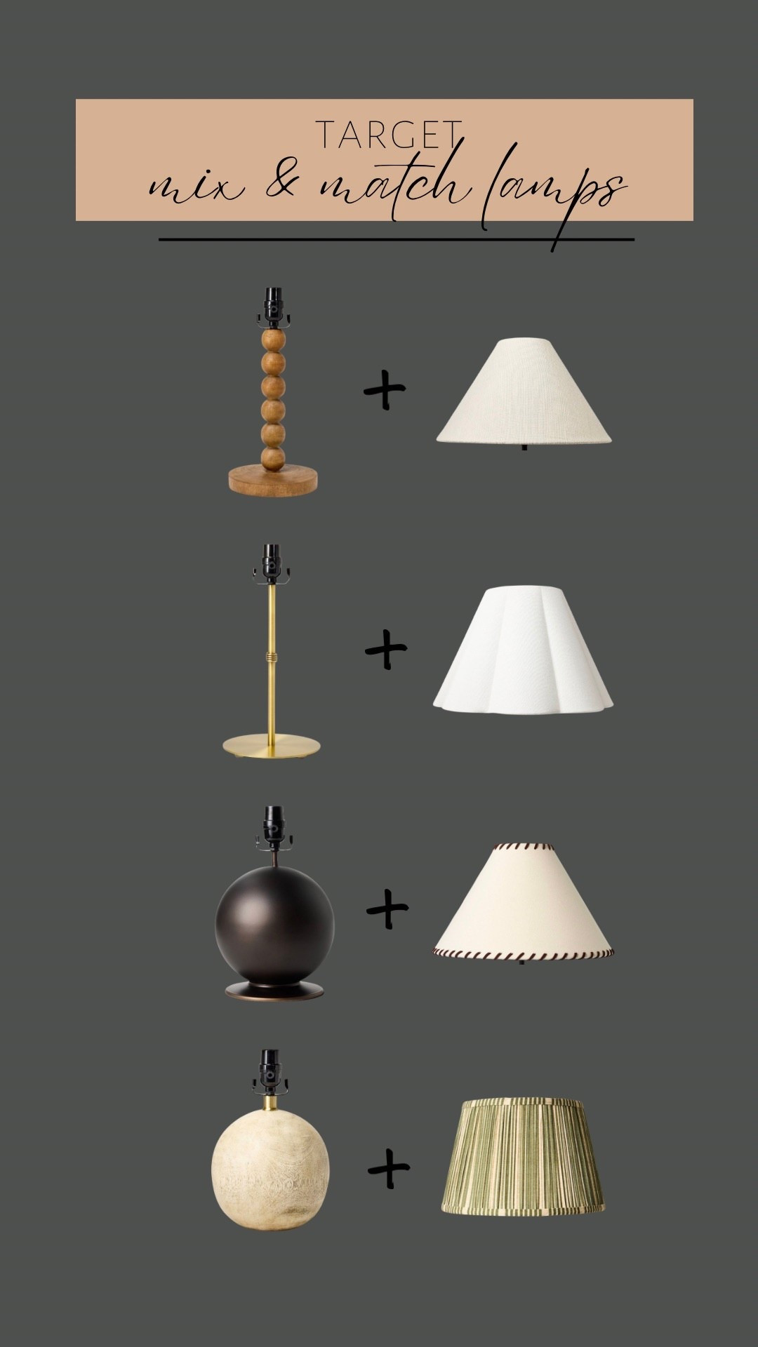 Easy mix and match lamps from Target! And a few of the shades are on sale!

#LTKHome