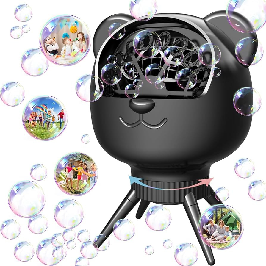 Upgraded Bubble Machine for Kids & Parties – 500ML, 38,000+ Bubbles/Min, 90°/180° Auto-Rotati... | Amazon (US)