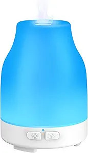 Essential Oil Diffuser, 110ml Colorful Aromatherapy Diffuser with 8 Colors Lights, Adjustable Mis... | Amazon (US)