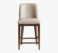 Layton Leather Stool | Pottery Barn (US)