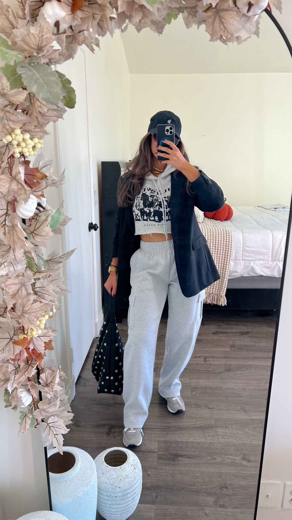 Cargo sweatpants outfit ideas. Size medium in the pants. 

#LTKFindsUnder50 #LTKStyleTip #LTKSeasonal