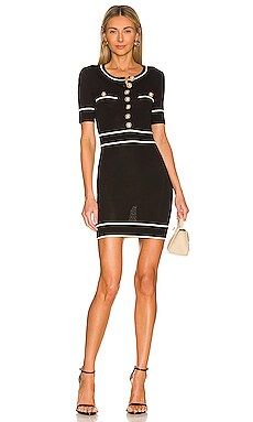 Lovers and Friends Pearl Mini Dress in Black & Ivory from Revolve.com | Revolve Clothing (Global)