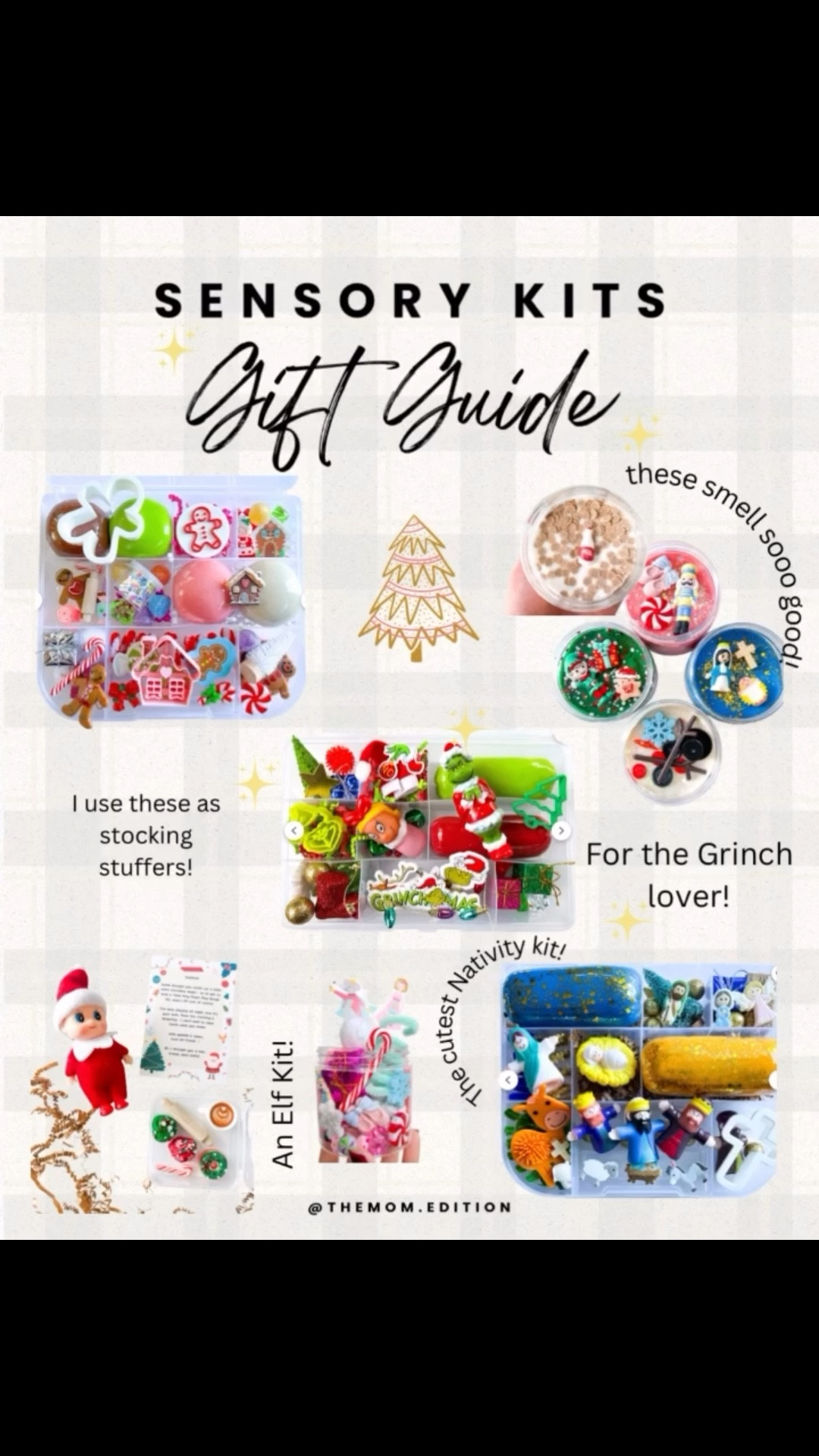 Comment KIT for the link! 
The cutest sensory playdough kits for kids 🎁✨ Perfect stocking stuffers and such a fun, screen-free Christmas gift! These sensory kits keep little hands busy + spark creativity. 
•
•
• 
(sensory playdough kits, stocking stuffer ideas, kids Christmas gifts, sensory toys for toddlers, Montessori toys, creative play ideas, Christmas gift guide, sensory kits for kids, holiday gift ideas, playdough sensory kit)