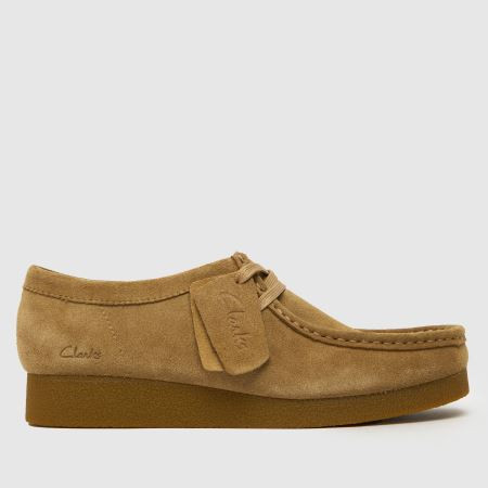 Womens Tan Clarks Wallabee Evo Flat Shoes | schuh | Schuh