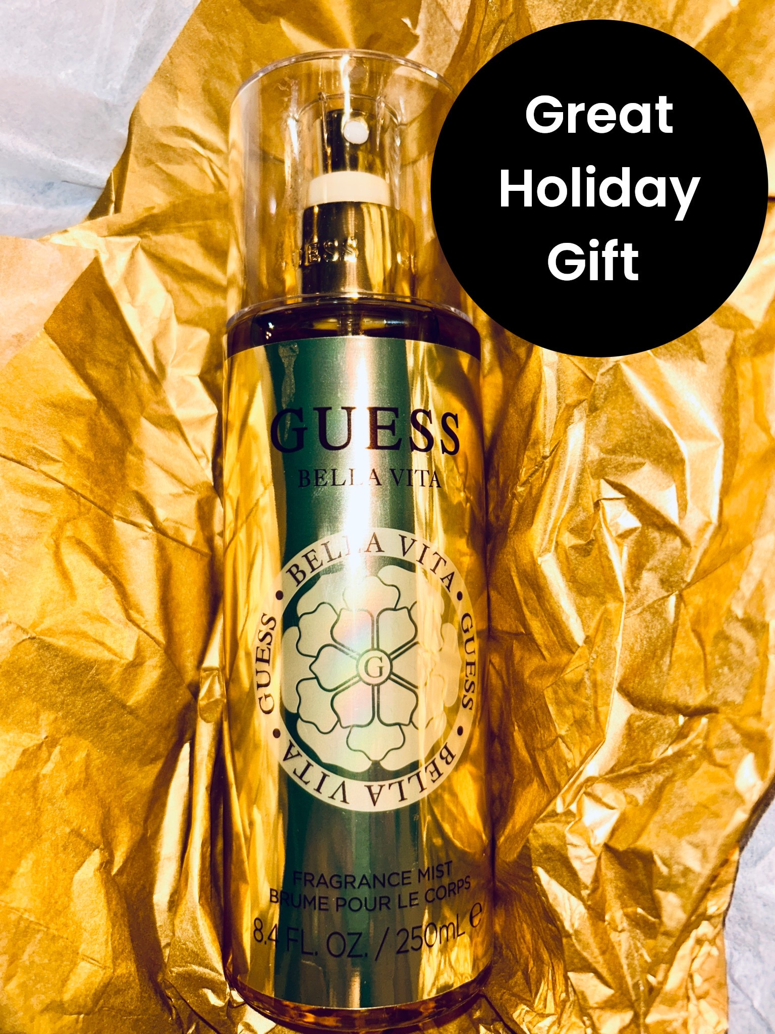 Still looking for holiday gifts? Well let me put you on ✨🍒 The Guess Bella Vita fragrance mist is such a beautiful blend — sparkling black cherry up top, soft tuberose in the middle, and warm tonka bean to finish. It’s feminine, smooth, and just the right amount of bold.

I’m showing the mist here, but it also comes as a perfume if you prefer something deeper. Either way, this scent is chef’s kiss.👃🏽😘👌🏽#LTKFinds #Guess #FragranceLover #BellaVita #ScentNotes #EverydayLuxury #LTKStyle

#LTKBeauty #LTKselfcare #LTKGiftGuide #LTKHoliday
