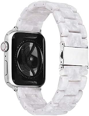 V-MORO Resin Strap Compatible with Apple Watch Band 38mm 40mm Series 5/4/3/2/1 Women Men with Sta... | Amazon (US)