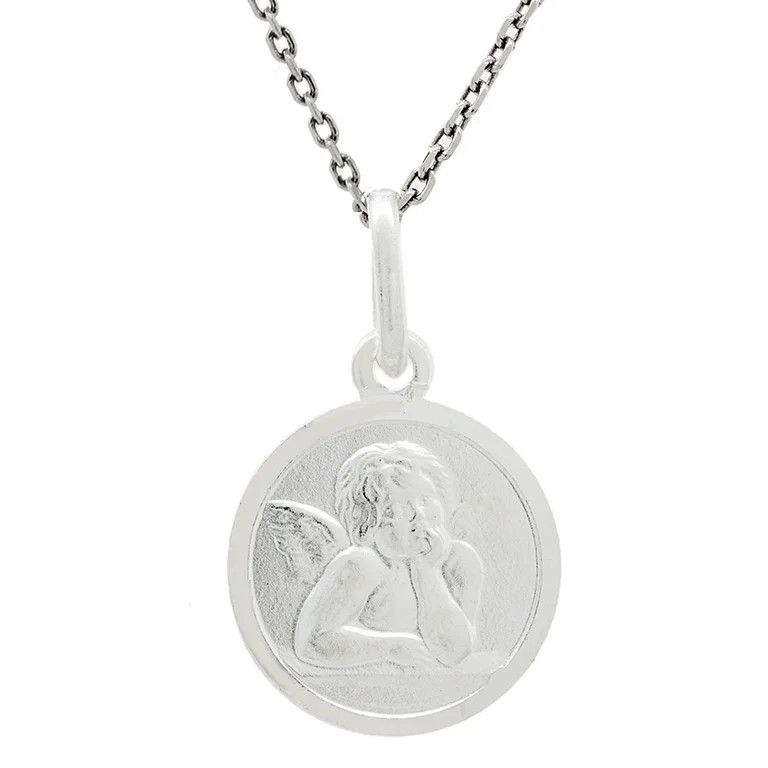 Pori Jewelers Sterling Silver Angels Pendant Necklace, 16" | Walmart (US)