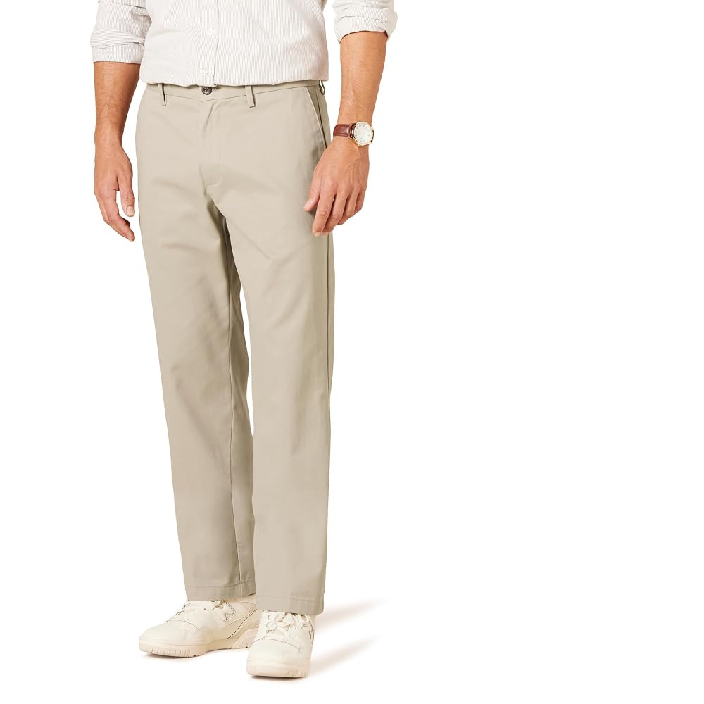 Amazon Essentials Men's Classic-Fit Wrinkle-Resistant Flat-Front Chino Pant (Available in Big & T... | Amazon (US)