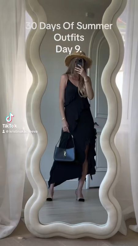 Styling black ruffle dress 

#LTKSeasonal #LTKfindsunder100 #LTKfindsunder50