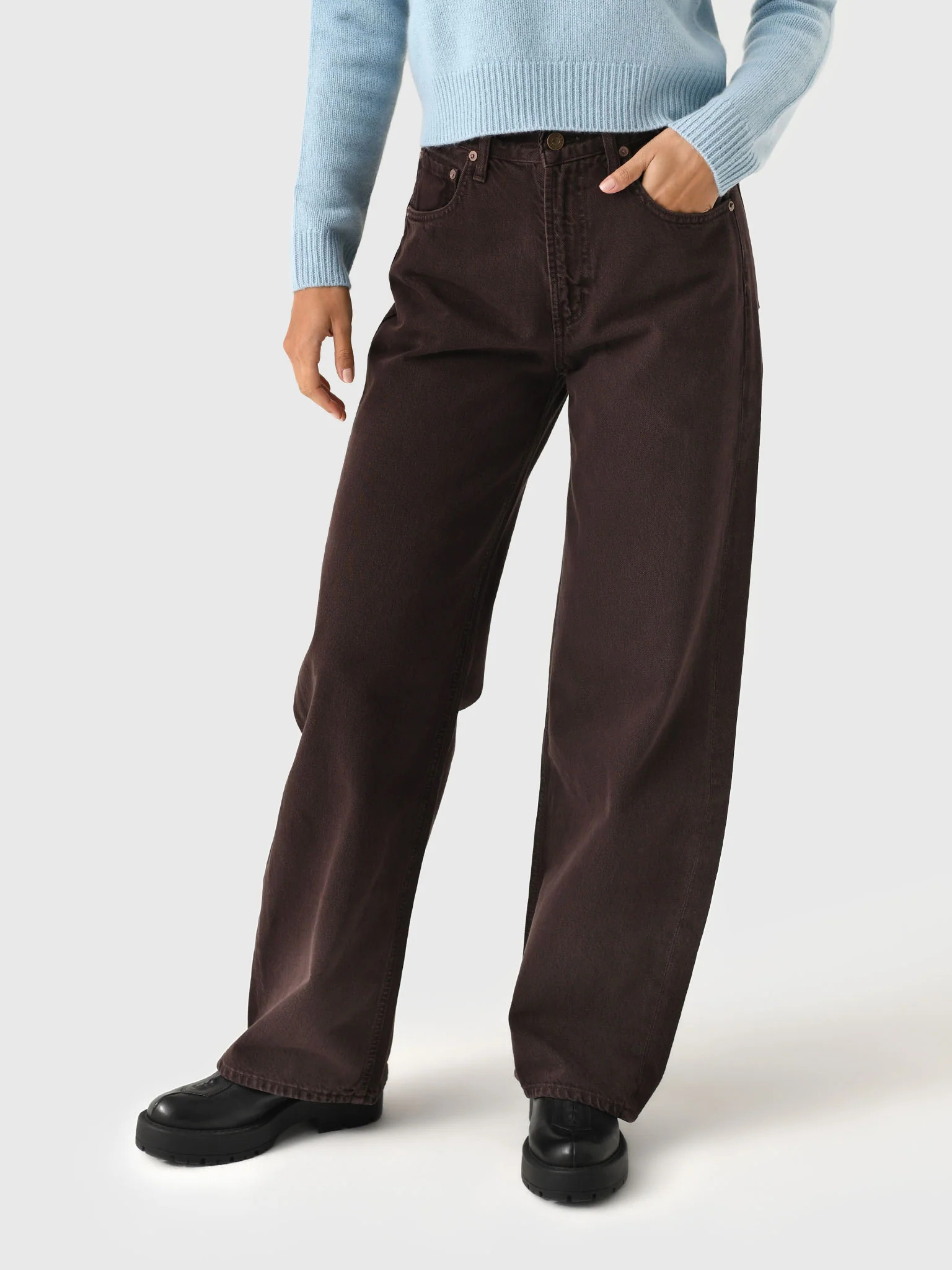 AGOLDE
                      
                     Women's Low Curve Jean | Saint Bernard