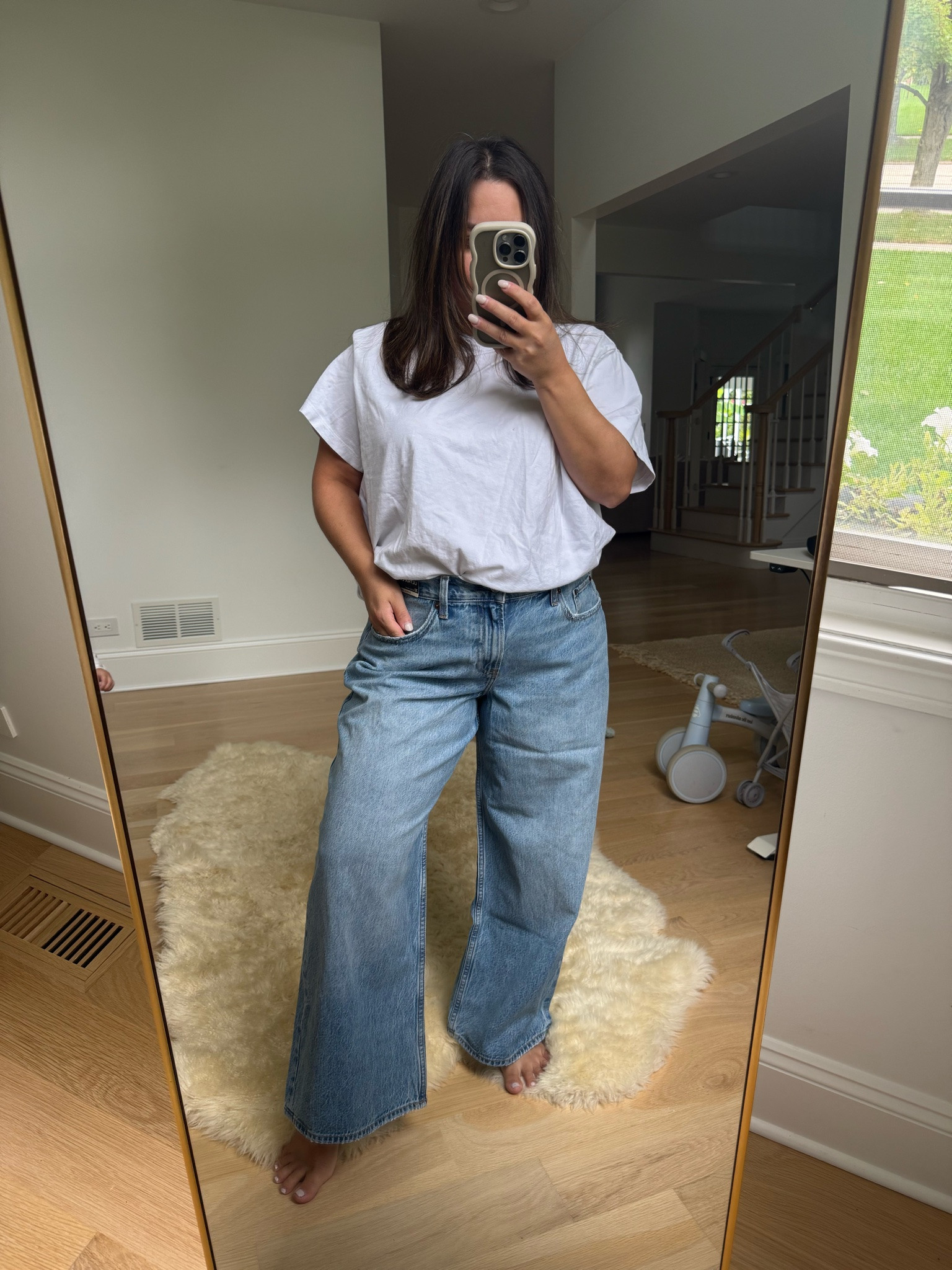 Jeans Abercrombie curve love low rise ultra loose jeans in extra short

#LTKootd #LTKgrwm #LTKPetite