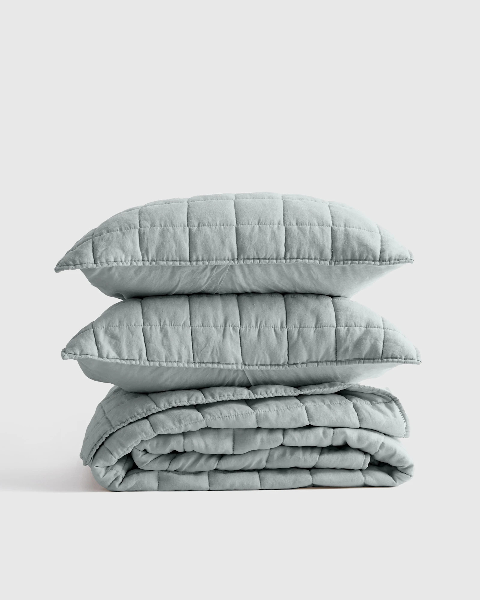 European Linen Box Quilt Set | Quince