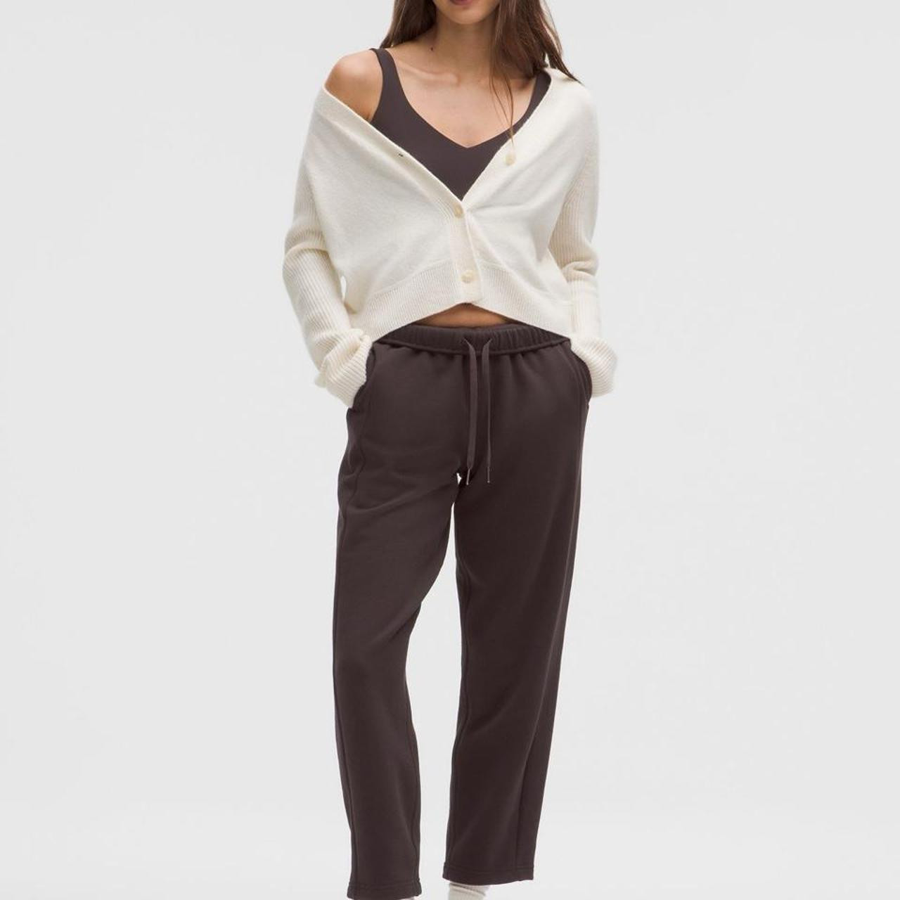 Lululemon Women's Sweatpants - Black/Brown | Depop US