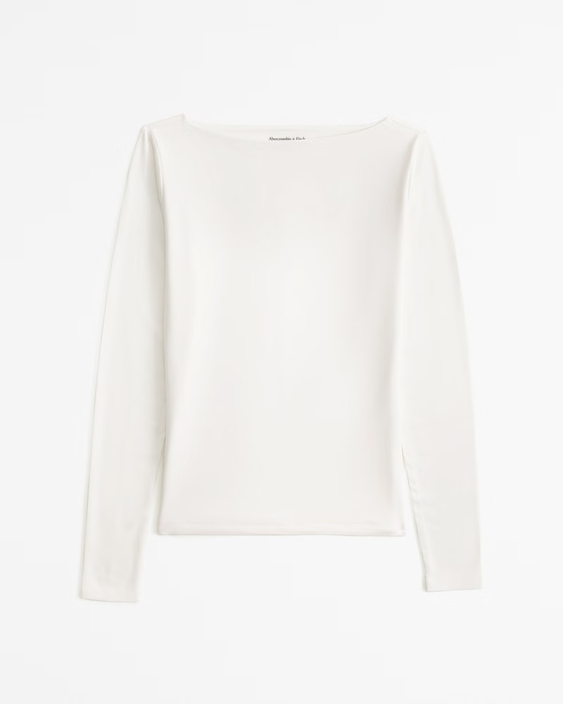 Long-Sleeve Slash Top | Abercrombie & Fitch (US)